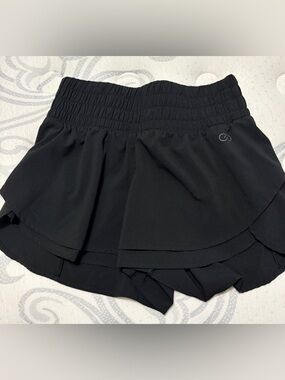 CALIA by Carrie Underwood Black Athletic shorts with Layered Overlay